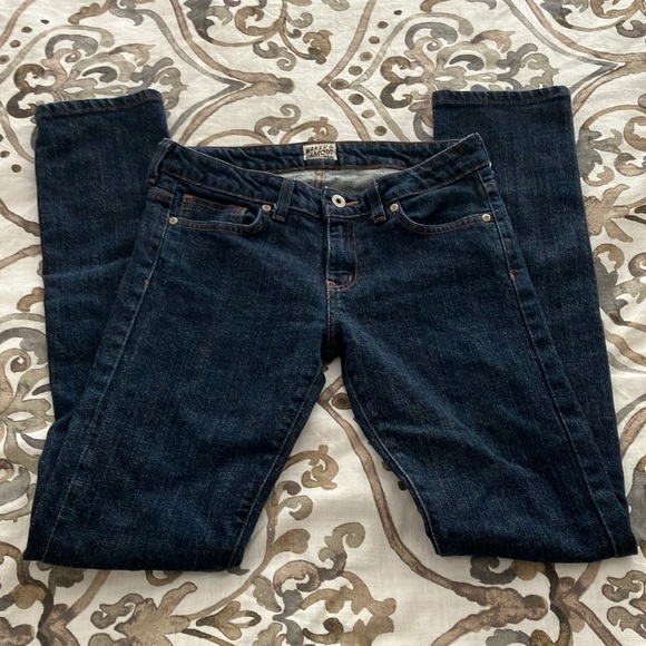 Y2k NAKED & FAMOUS THE STRAIGHT MID WAIST WOMEN’S JEANS SIZE 27/26 - Picture 1 of 12